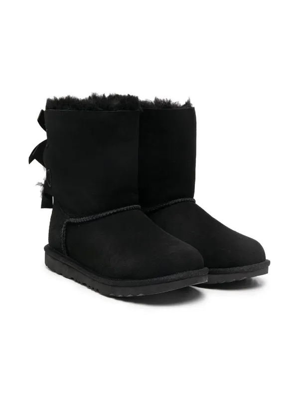 Black ugg boots with ribbons hotsell