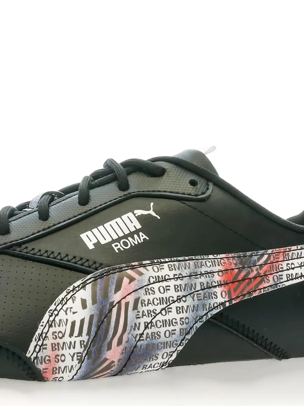 PUMA x BMW Roma "Black" sneakers Zwart