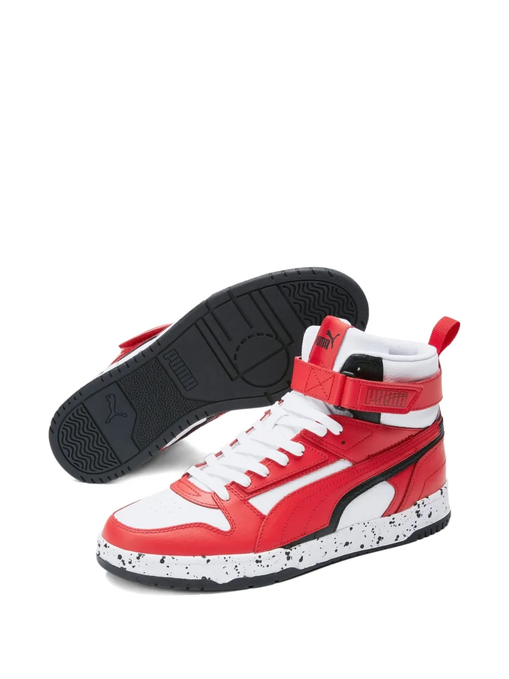 Puma Rbd Game Varsity Patch Sneakers In Red