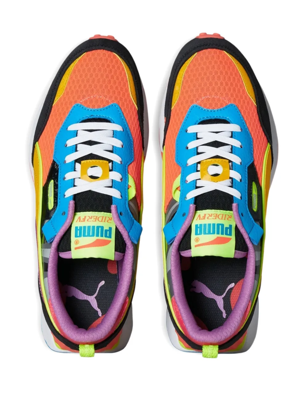 PUMA Rider multi-panel sneakers Orange
