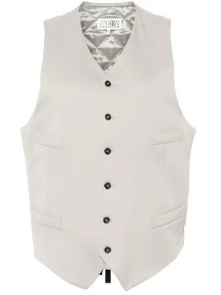 MM6 Maison Martin Margiela Vネックニットベスト S MM6 エムエムシックス メゾンマルジェラ ベスト S52TH0052
