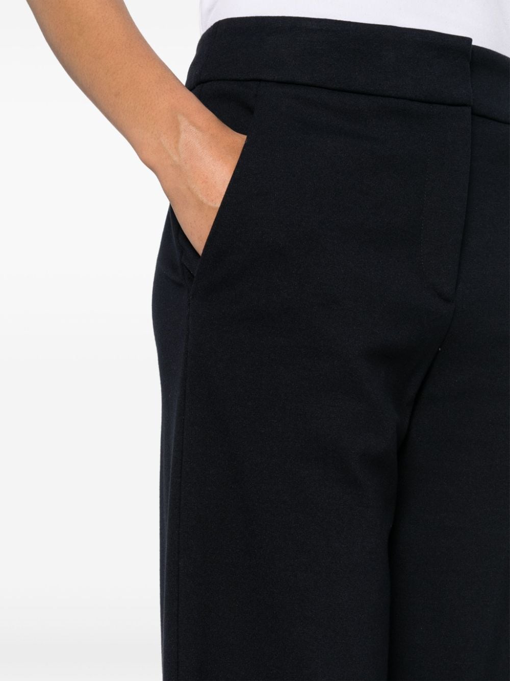 Shop Apc Wide-leg Trousers In 蓝色