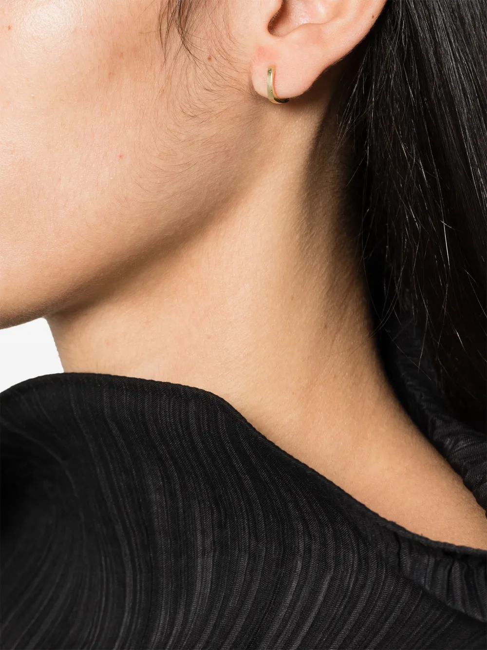 Aliita 9kt yellow Aro P Mini hoop earring - Goud
