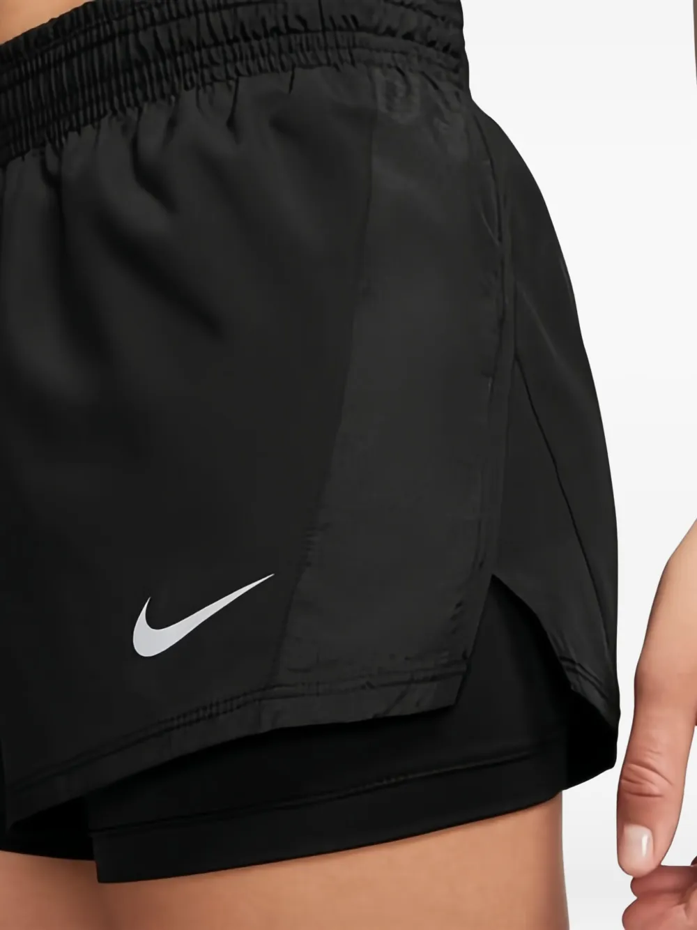 Nike 10k 2-in-1 Running Shorts In Black