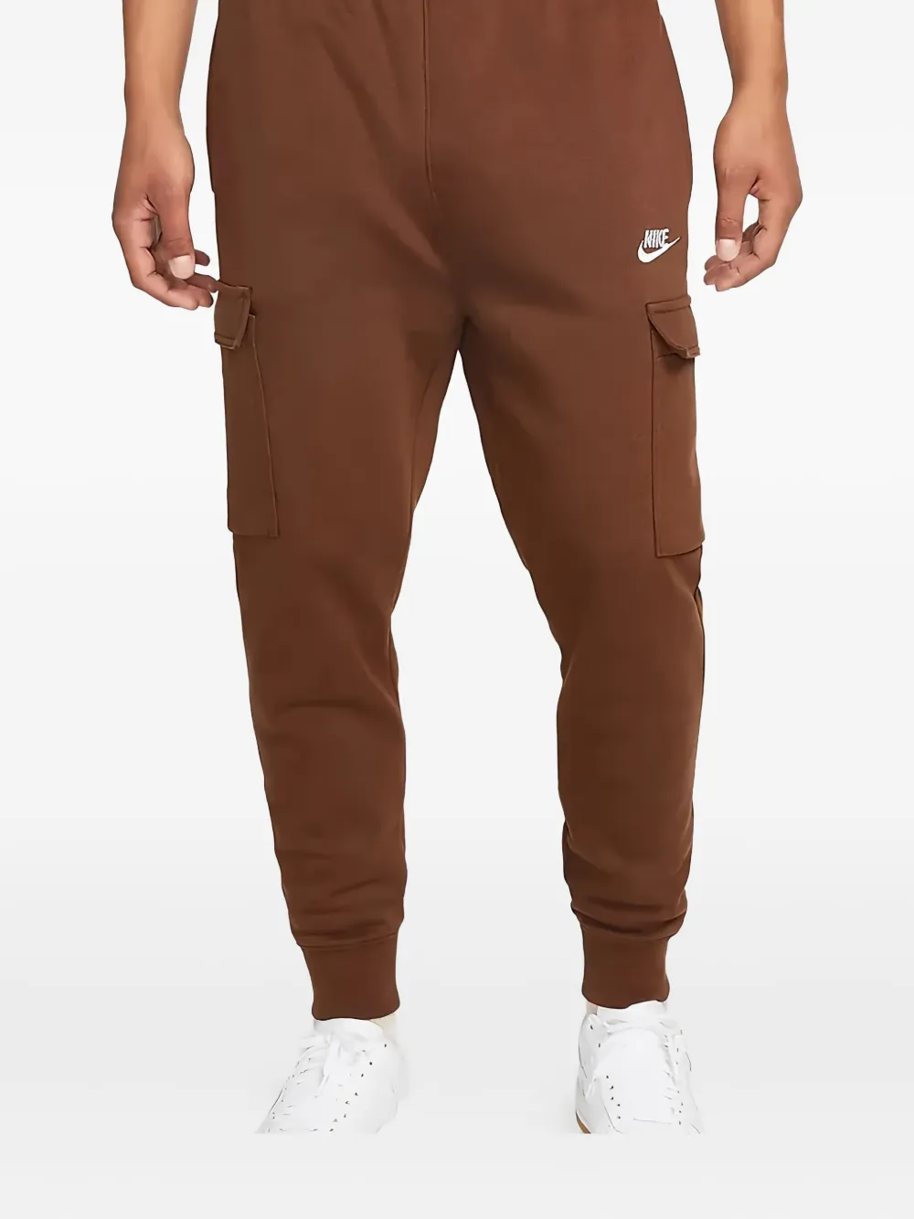 Nike Men's Club Fleece Cargo Pants In Brown