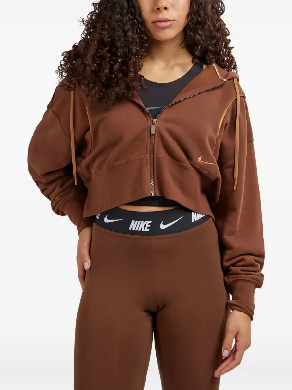 women's nike brown hoodie
