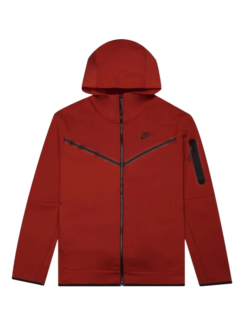 Nike Tech Fleece zip-up hoodie - レッド Nike Tech Fleece zip-up hoodie - レッド