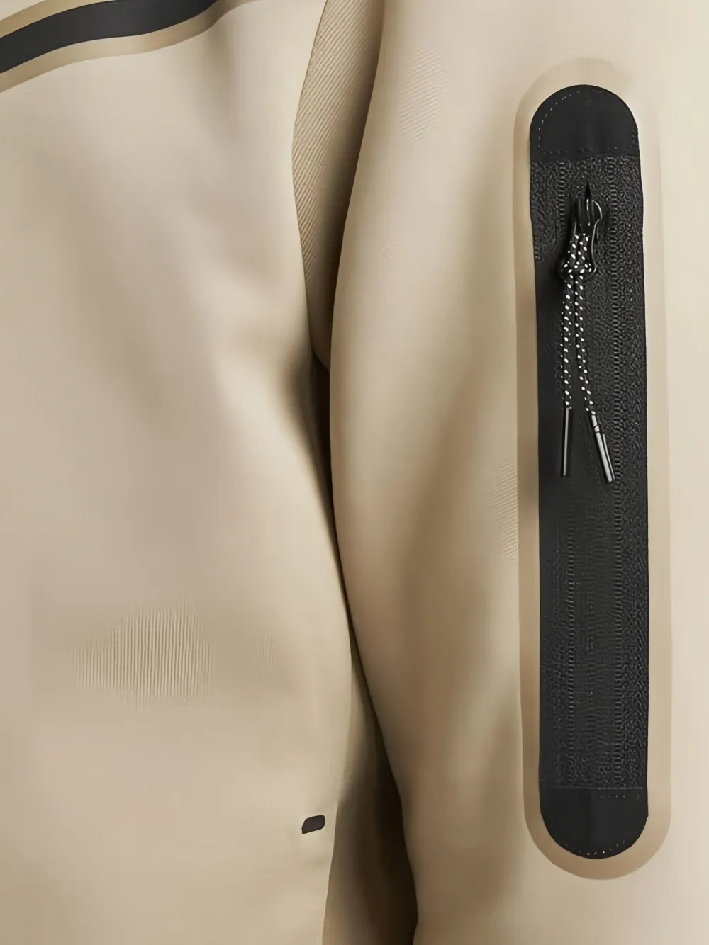 Nike Sleeve-pocket Zip-up Hoodie In Neutral