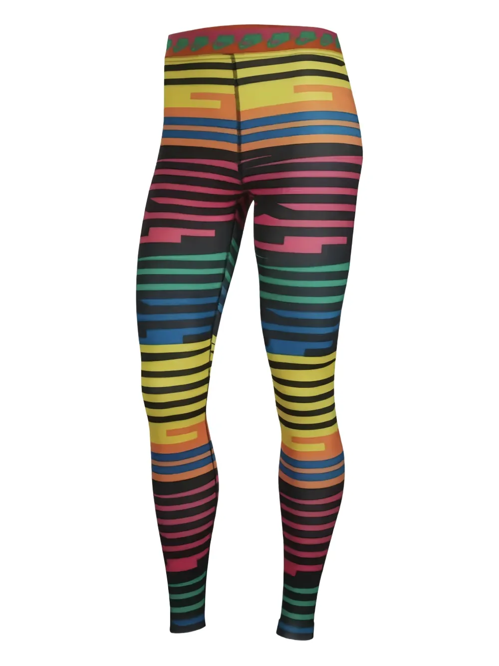 Nike Striped Printed Leggings In Multi