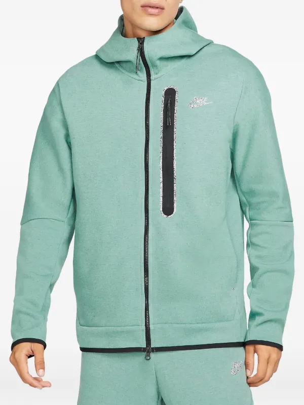 Nike テックフリース ジップパーカー | グリーン | FARFETCH JP