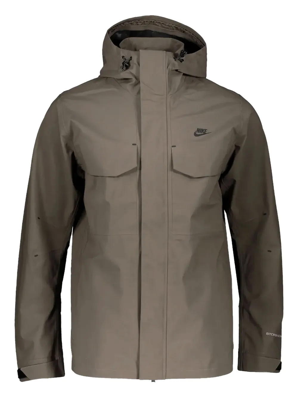 Nike logo hooded jacket | Brown | Image 1