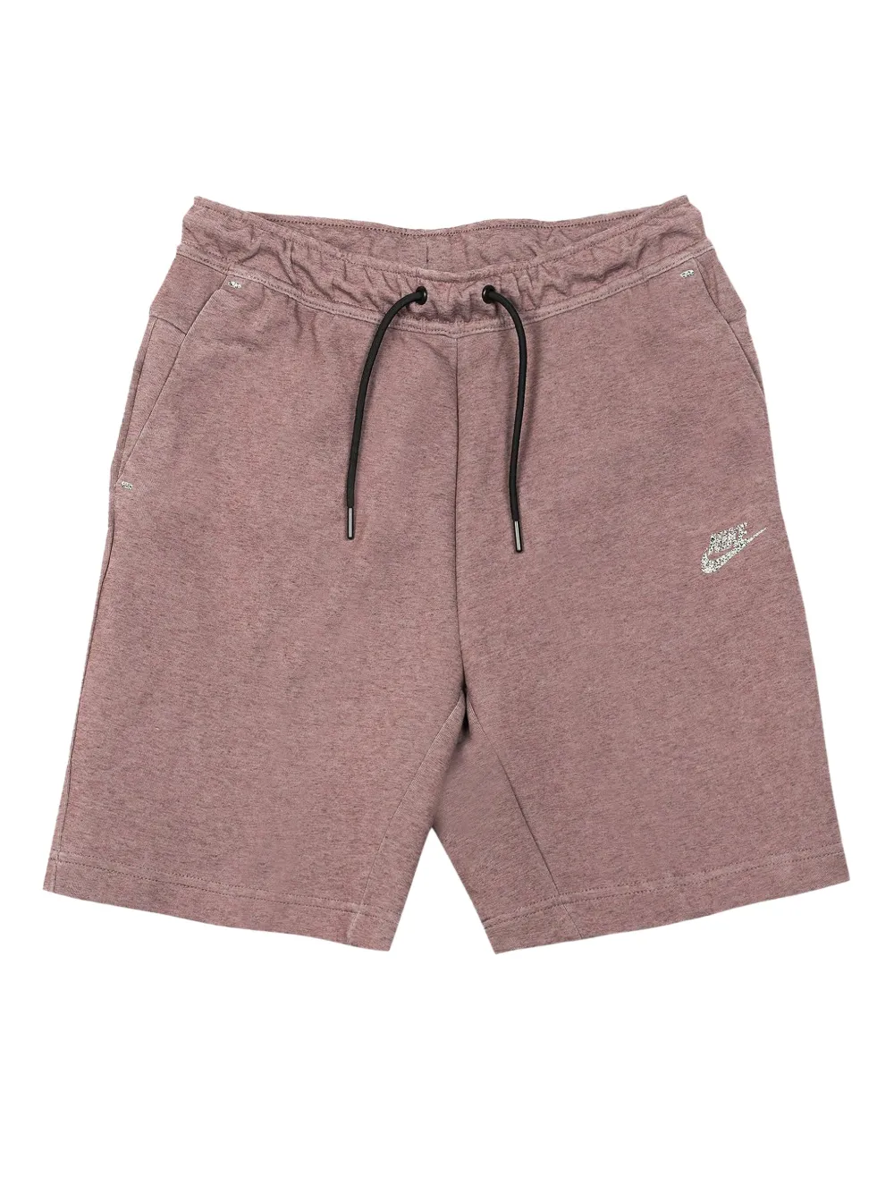 Nike tech fleece "Dark Wine/Black" track shorts | Red | Image 1