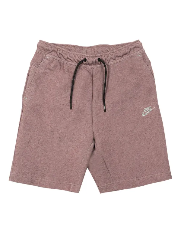 pink nike tech fleece shorts