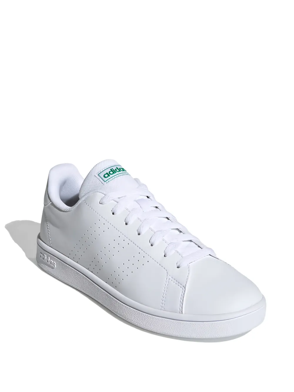 adidas Advantage geperforeerde sneakers Wit