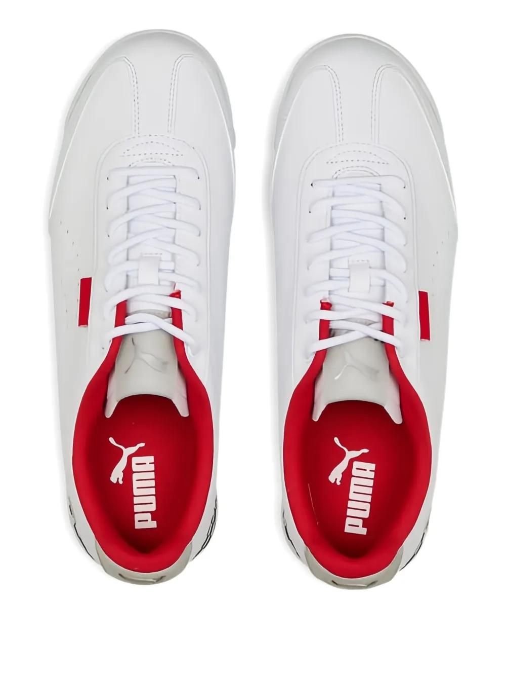 PUMA x Ferrari Roma perforated "White Red" sneakers