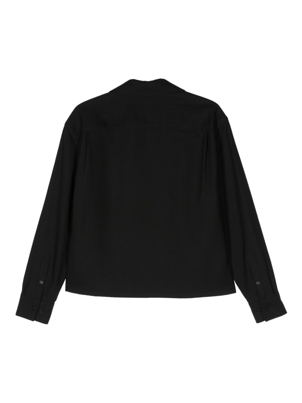 Filippa K Cropped blouse Zwart