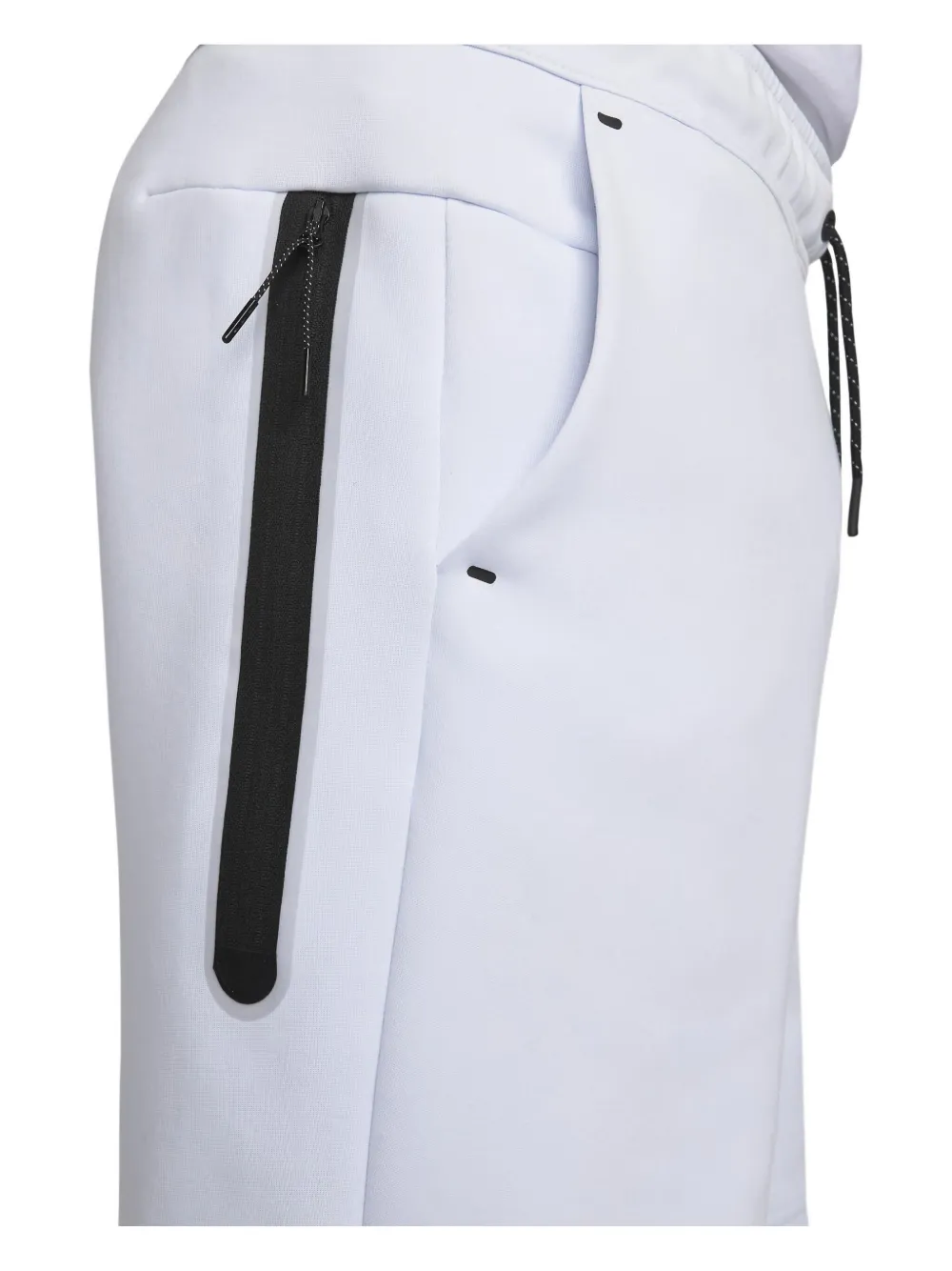 Nike logo-detail fleece shorts - Grigio