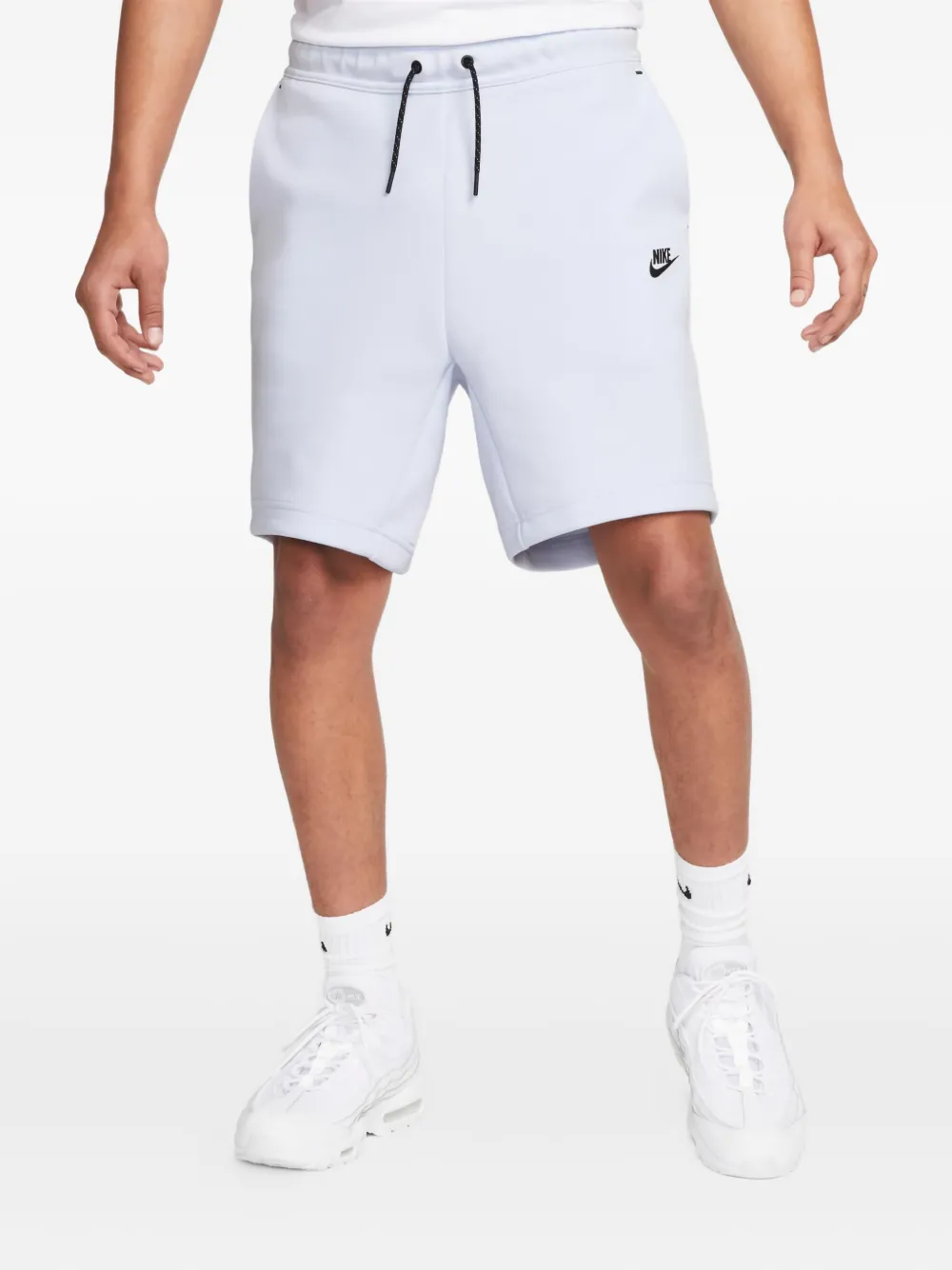 Nike logo-detail fleece shorts | Grey | Image 1