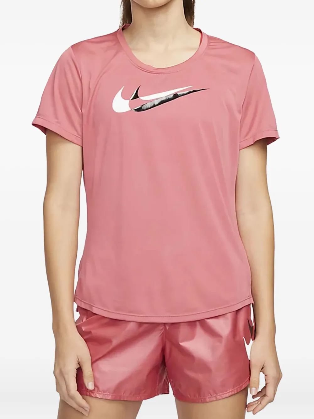 Nike Dri-FIT Swoosh T-shirt | Pink | Image 1