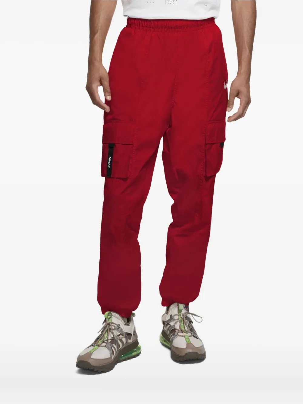 Nike cargo-pockets track pants | Red | Image 1