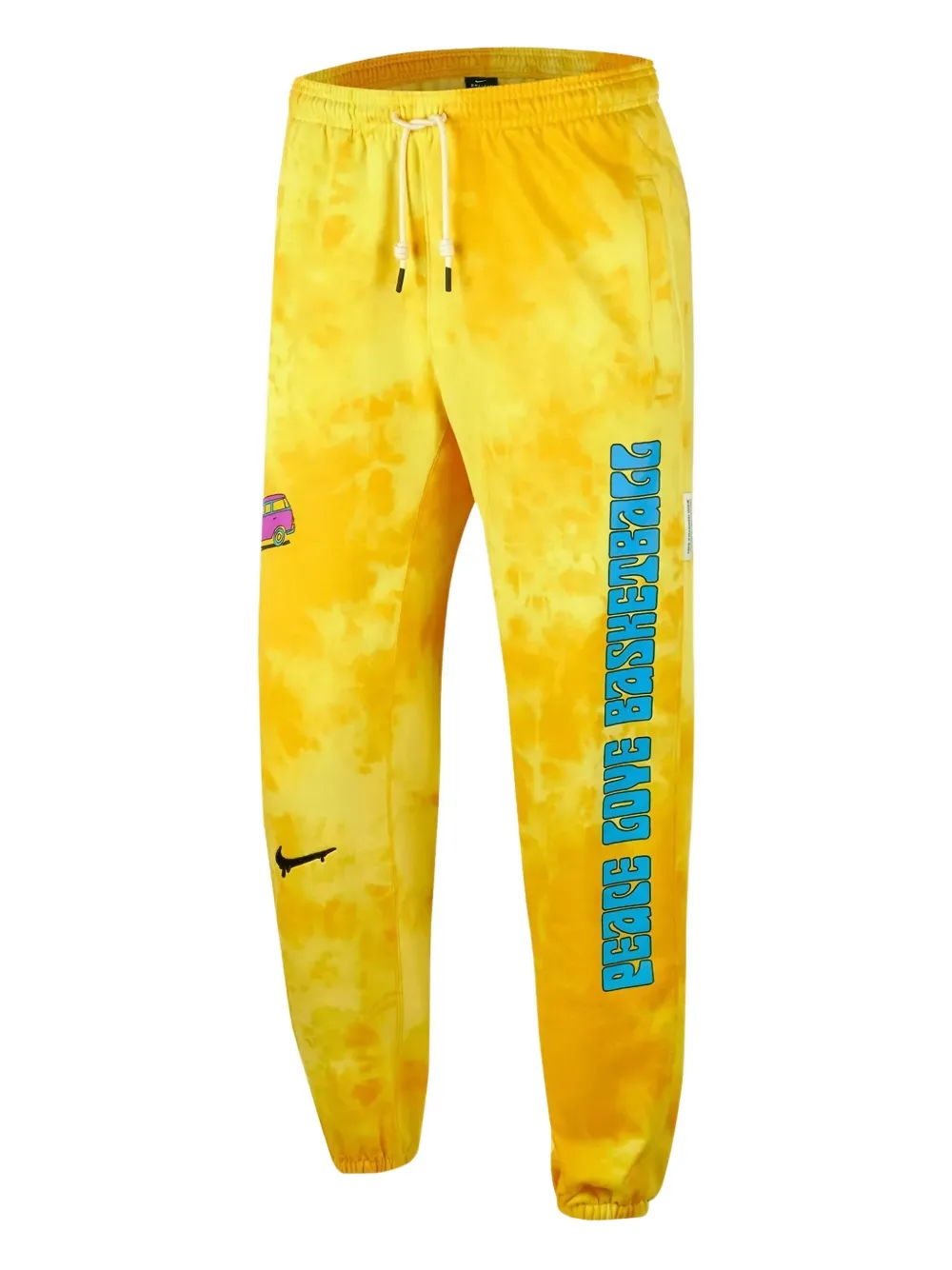Nike tie-dye graphic-print sweatpants | Yellow | Image 1