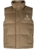 Sporty & Rich Vendome corduroy puffer vest - Brown