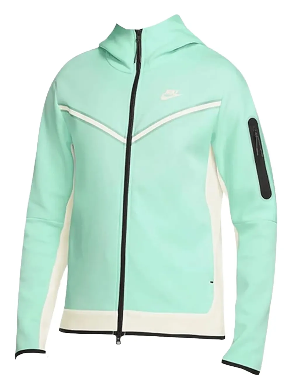 Nike hoodie con cierre | verde | Image 1