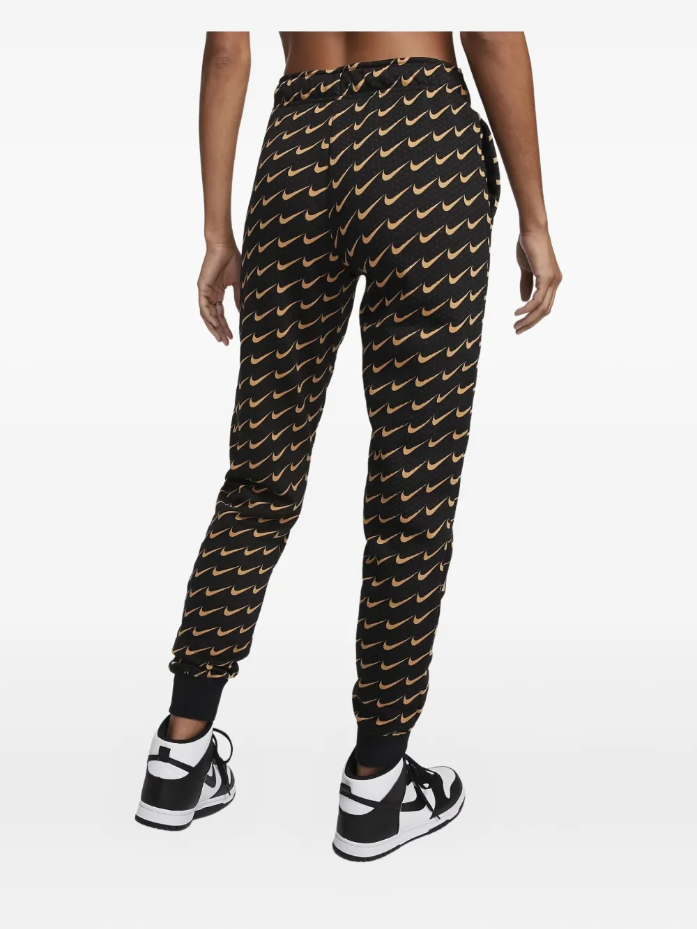 Nike Monogram Mid-rise Track Pants In Black
