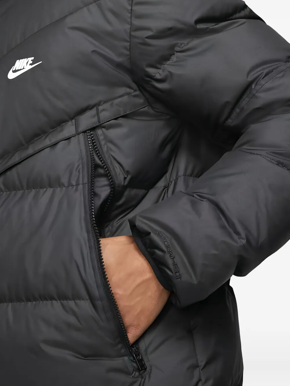 Nike Jas met capuchon Zwart