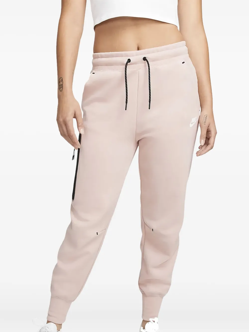 Nike drawstring-waistband track pants - Rosa