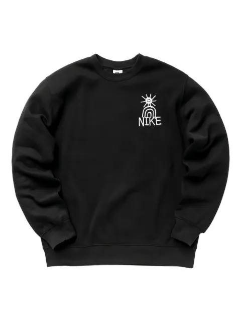 Nike embroidered-logo sweater