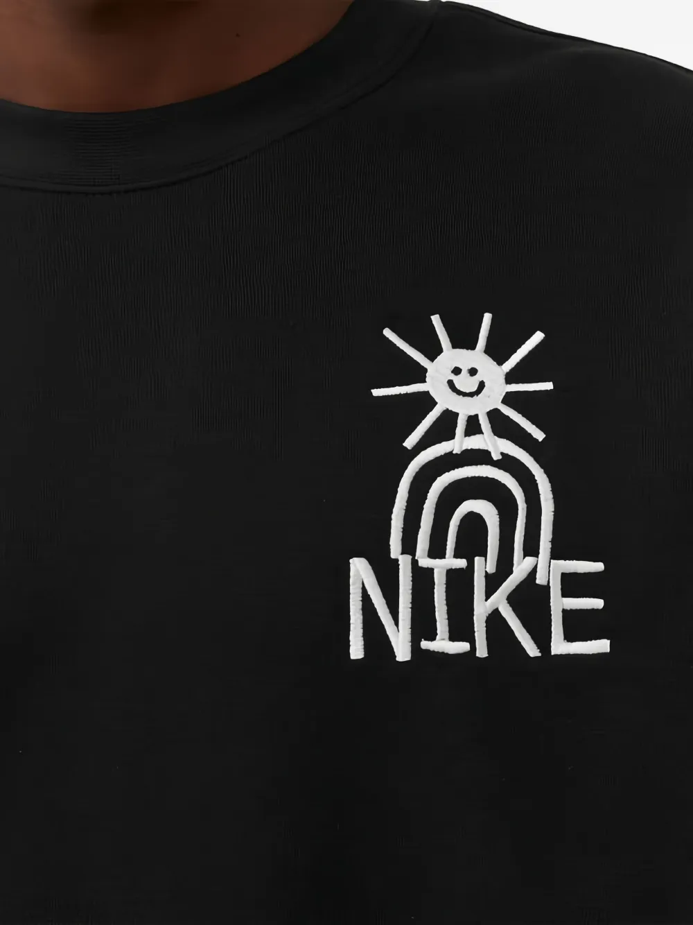 Nike Trui met geborduurd logo Zwart