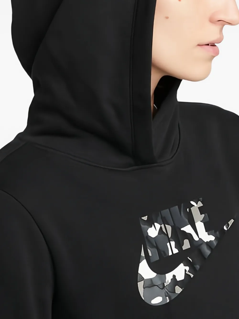 Nike Hoodie met camouflage-logo Zwart