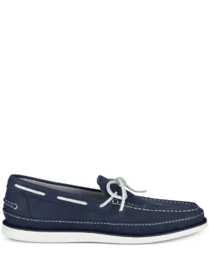 Ugg Bel-Air Navy Leather Suede Loafers UGG Bel Air Venetian Perf Leather Navy Dark Blue 10 Shoes  main image 4