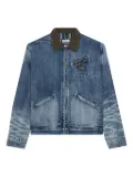 Billionaire Boys Club astronaut-logo denim jacket - Blue