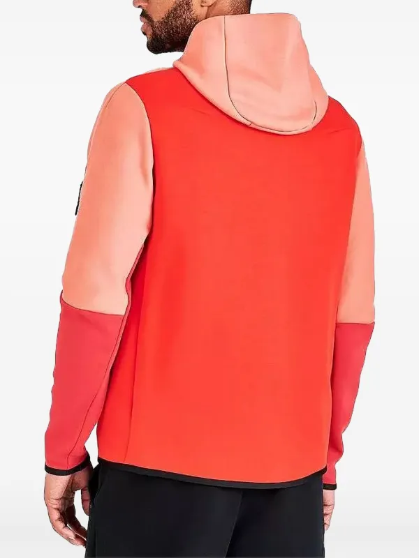 orange nike zip up hoodie