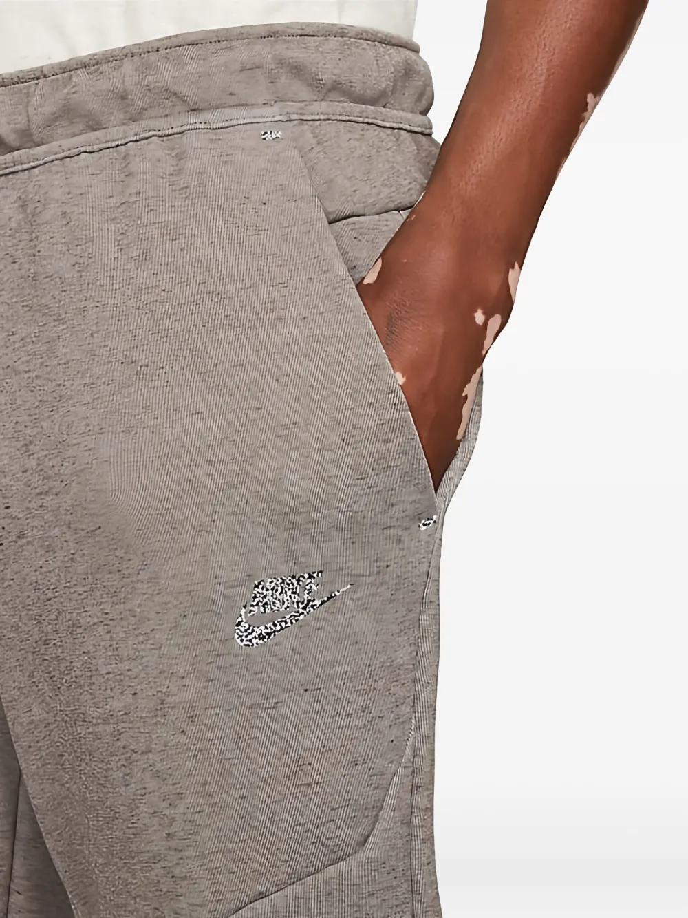 Nike Trainingsbroek met logo-detail Beige