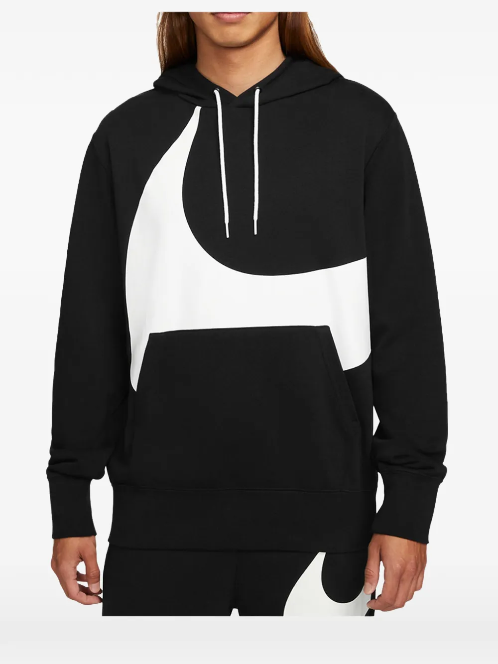 Nike Sportswear Swoosh Semi-Brushed Back hoodie - Nero