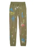 Nike stencil-paint track pants - Green