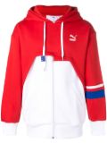 PUMA two-tone hoodie - PUMA WHITE-PUMA RED