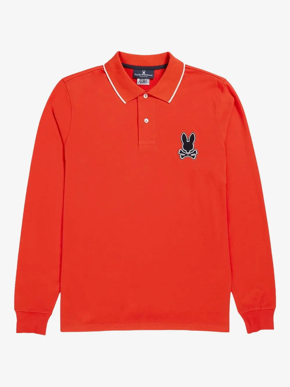 Psycho Bunny playera tipo polo Patchin | naranja | Image 1