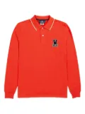 Psycho Bunny Patchin chenille bunny polo shirt - Orange