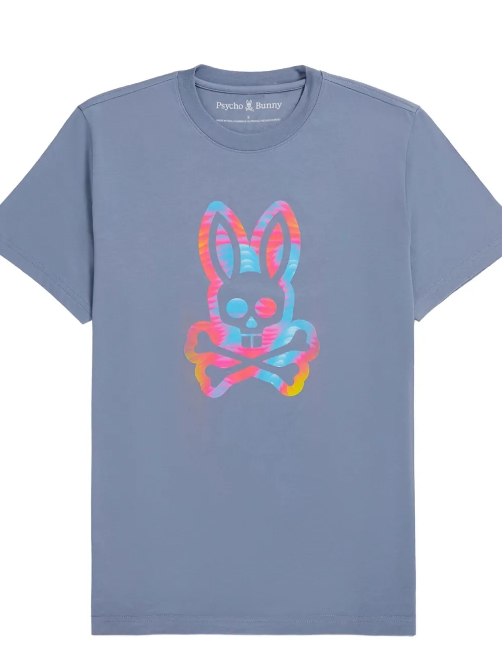 Psycho Bunny Montgomery T-shirt grafische print - Blauw