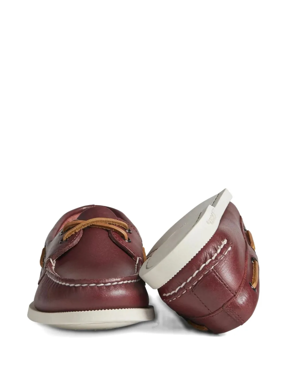 Sperry Top-Sider leather boat shoes Red