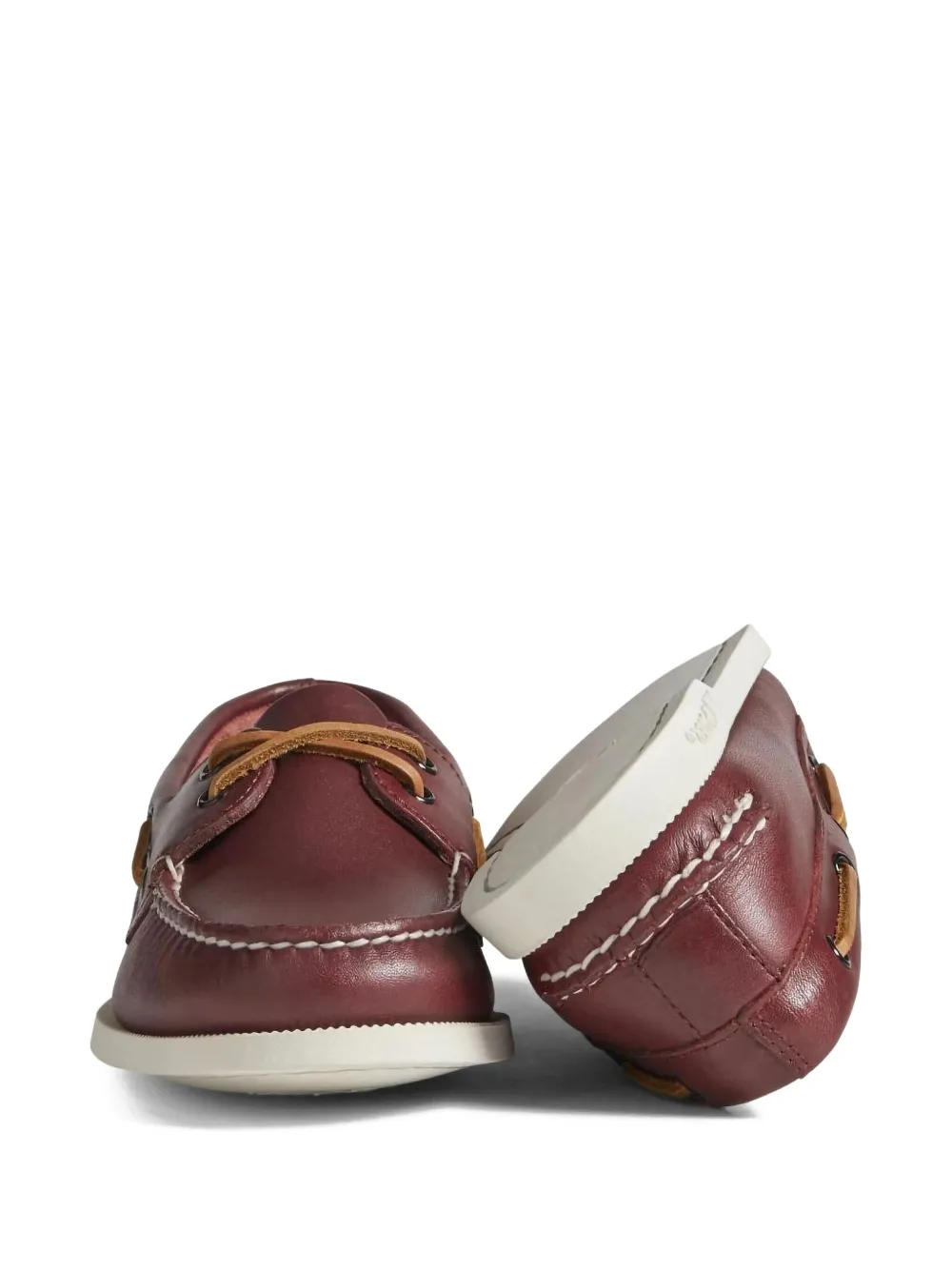 Sperry Top-Sider leather boat shoes Red