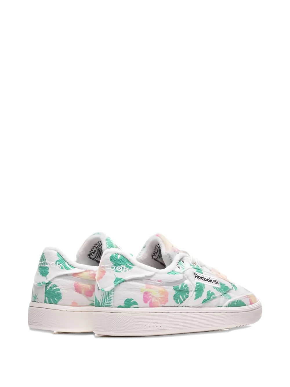 Reebok Club C 85 Floral-print Trainers In Multi