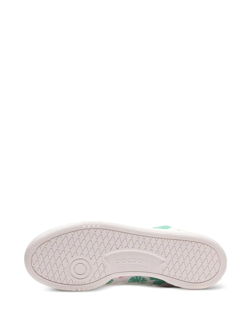 Reebok Club C 85 floral-print trainers White