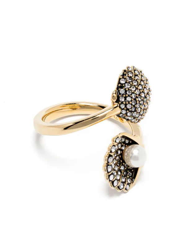 Swarovski Idyllia shell motif Ring Gold