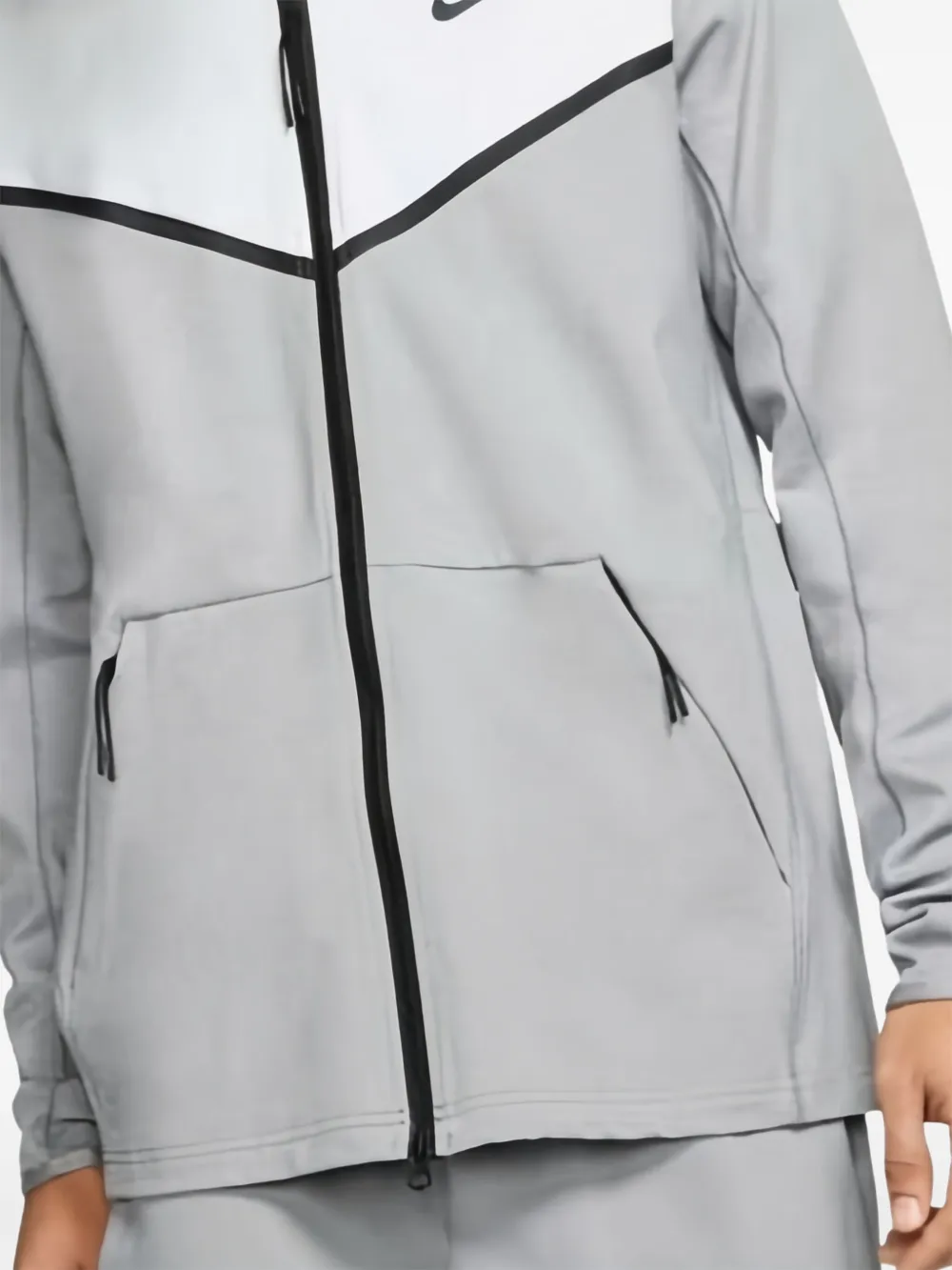Nike Hoodie met buidelzak en rits Grijs