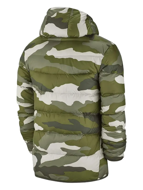 nike camouflage print zipped